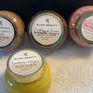 Body Scrub Set - Yellow, Brown, Pink